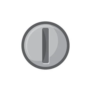 Bolt with split socket head isolated slot rivet Ilustración de archivo