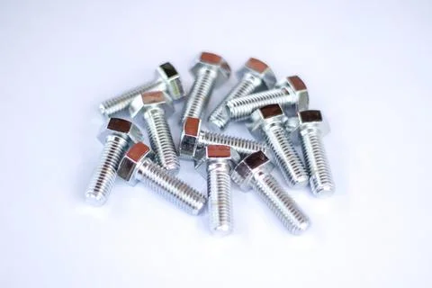 Bolt on a white background Stockfoto's