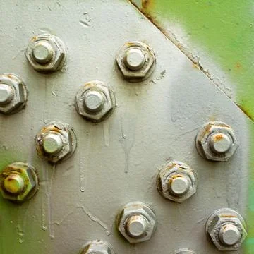 Bolted steel background pattern Stock Photos
