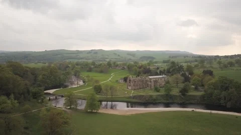 Bolton Abbey Stock Footage 243195656