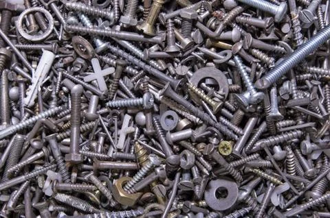 Bolts and nuts background Stock Photos