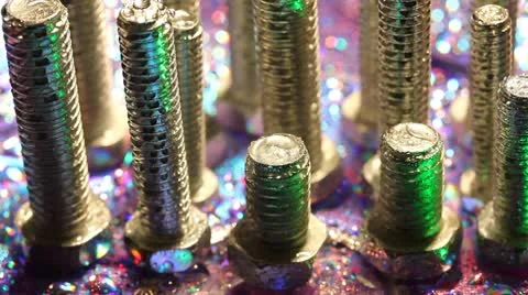 Bolts and nuts Stock Footage 10791766