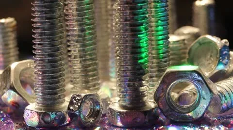 Bolts and nuts Stock Footage 10791783