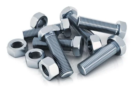 Bolts and nuts Stock Illustration