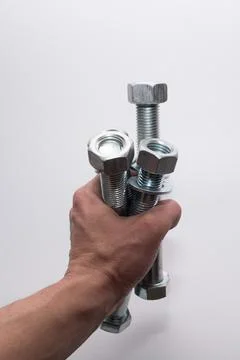Bolts and nuts Foto stock