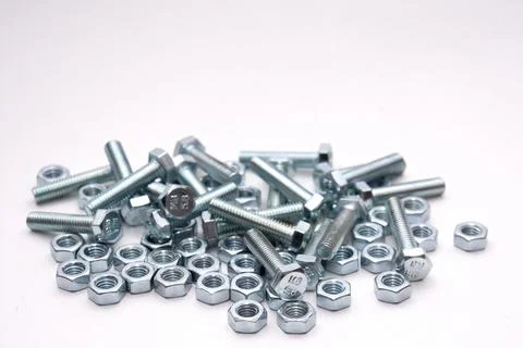 Bolts and nuts Stock Photos