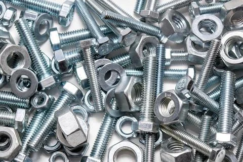 Bolts and nuts Stock Photos