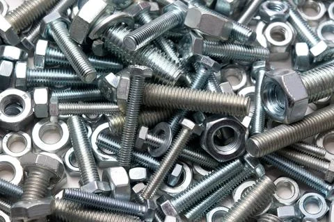 Bolts and nuts Stock Photos