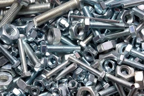 Bolts and nuts Stock Photos