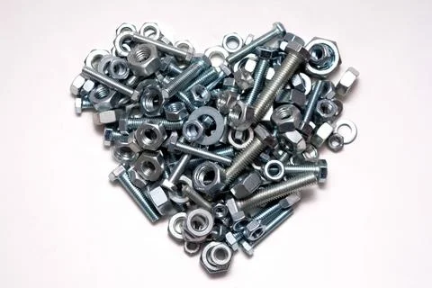 Bolts and nuts Stock Photos