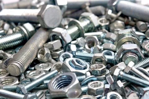 Bolts and nuts Stock Photos