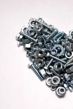 Bolts and nuts Stock Photos