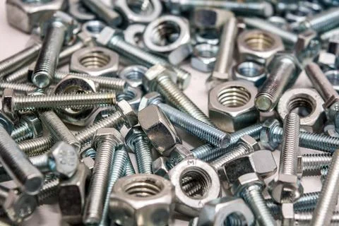 Bolts and nuts Stock Photos