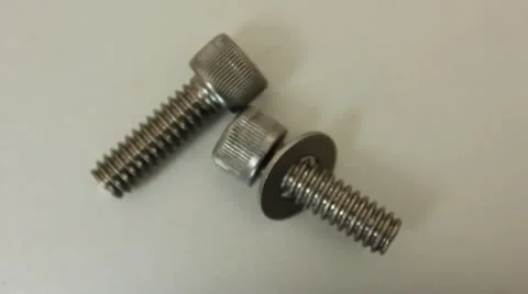 Bolts and washers Stock Footage 11497291