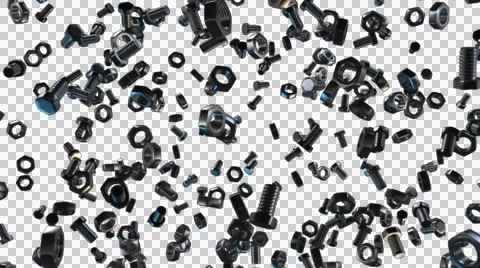Bolts &amp; Nuts Explosion Vídeos de archivo 45737126