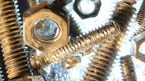 Bolts with nuts Stock Footage 10821542