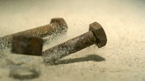Bolts, Slow Motion Stock Footage 11058493