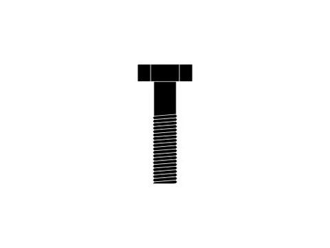Bolts, tool icon. Vector illustration, flat design. Stock Illustration