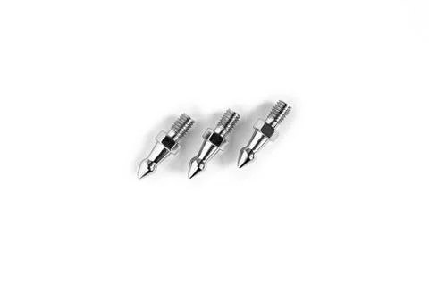 Bolts on a white background. Stock Photos