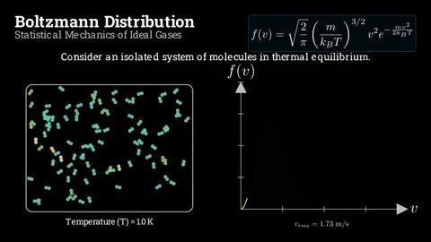 The Boltzmann Distribution Stock Footage 336464003