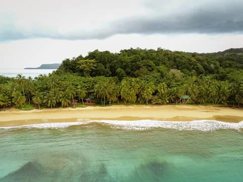 Bom bom beach - Ilha do Principe Stock Photos
