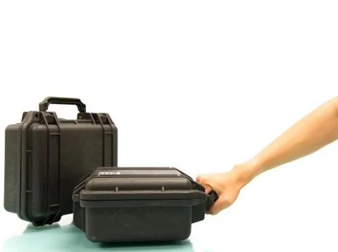 Bom in Case for protecting equipment Stock Photos