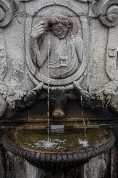 Bom jesus do monte on cloudy day sanctuary in tenoes outside braga northern Stock Photos