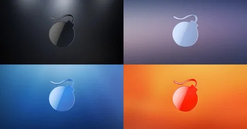 Bomb 3d Icon Stock Footage 73353941