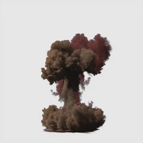 Bomb With Alpha Channel Explosion Loop Animation with Alpha Transparency Stock Footage 333229721