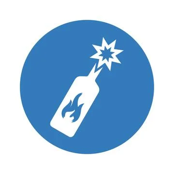 Bomb, attack, exploding, dynamite, TNT icon Stock Illustration