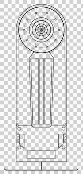 A-Bomb Black Stock Illustration