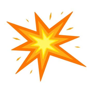 Bomb boom process. Stock Illustration