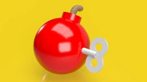 The  Bomb for Business concept 3d rendering Stock Illustration