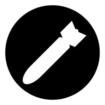 Bomb button Illustrazione stock