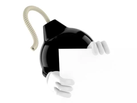 Bomb character Stock Illustration