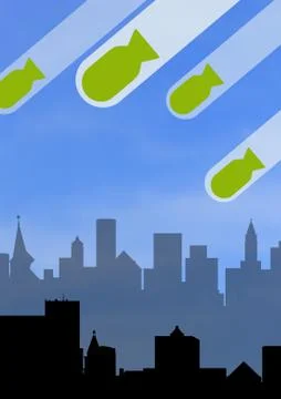 Bomb city Stock Illustration