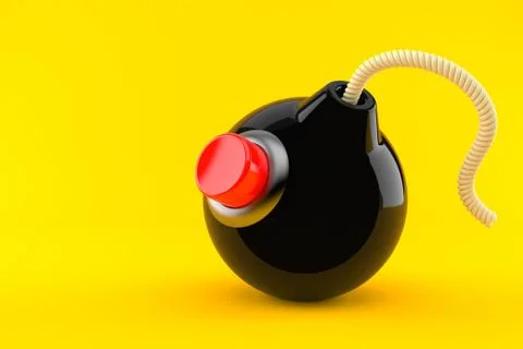 Bomb concept with push button Stockillustratie