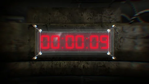 Animated Digital Countdown Timer/Clock 3D, Incl. bomb & count