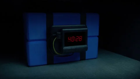 Bomb Counting Down In The Dark Stock Footage 336962184