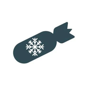 Bomb Cyclone icon with cyclone, tornado, and noreaster snowflake Stock Illustration