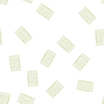 Bomb danger glyph seamless pattern Stock Illustration