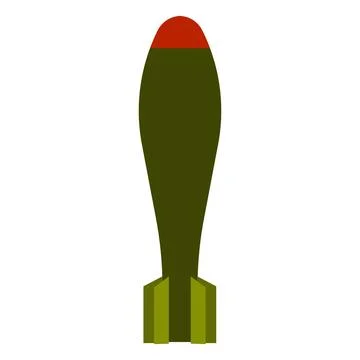 Bomb danger weapon vector icon explosive cartoon illustration. War bomb explo Stock Illustration