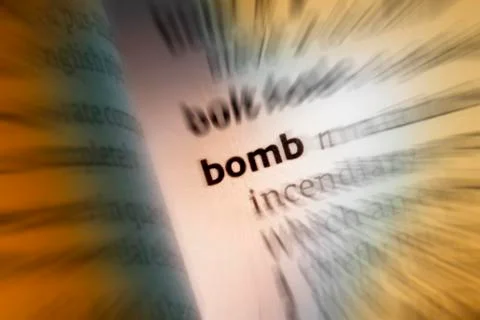 Bomb - Dictionary Definition Stock Photos