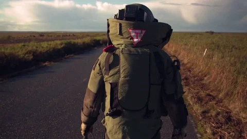 Bomb disposal experts diffuse car bombs in this simulation exercise in Iceland. Stock Footage 79511412