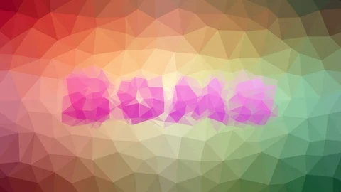 Bomb dissolving modern tessellation looping pulsing triangles Vidéo 109240653