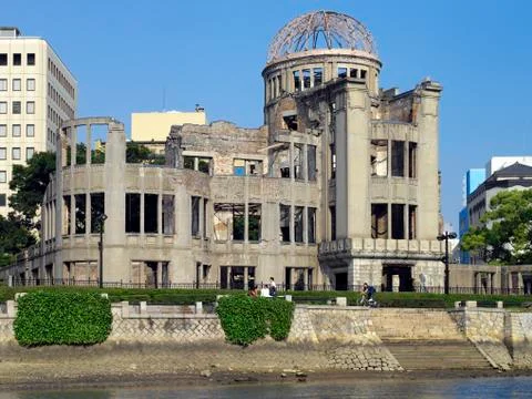 A-Bomb Dome - Ground Zero in Hiroshima - Japan Stock Photos