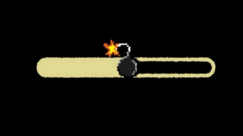 Bomb Emoji Progress Bar Loading Animation Dark 動画素材 339576931