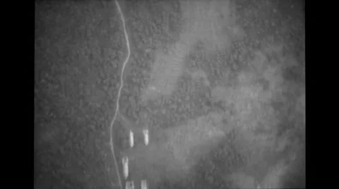 Bomb Enemy Concentrations 5 Stock Footage 36297560