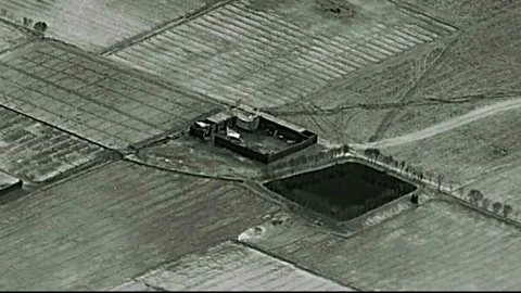 Bomb Explodes Building* Stock Footage 115121312