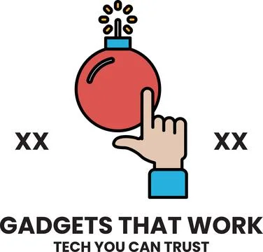 A bomb is exploding and a hand is pointing to it 스톡 일러스트